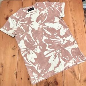 Abercrombie tunic t-shirt / Mini Dress - mauve medium/large